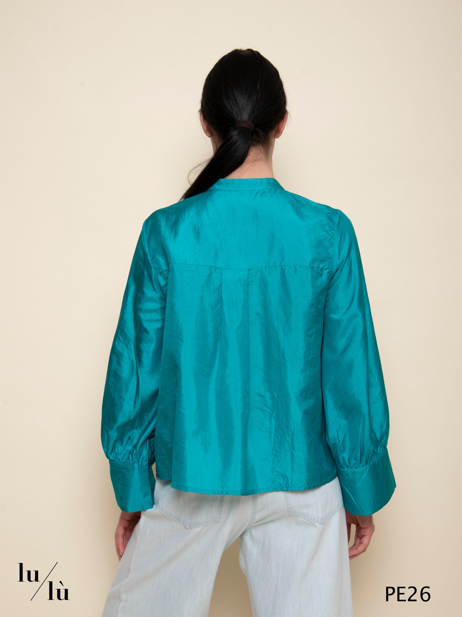 Franklin - Camicia boxy in seta habutai