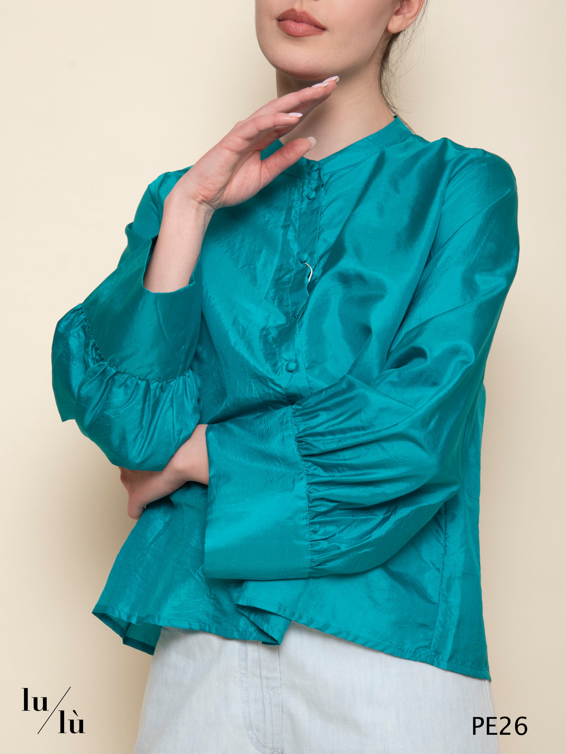 Franklin - Camicia boxy in seta habutai