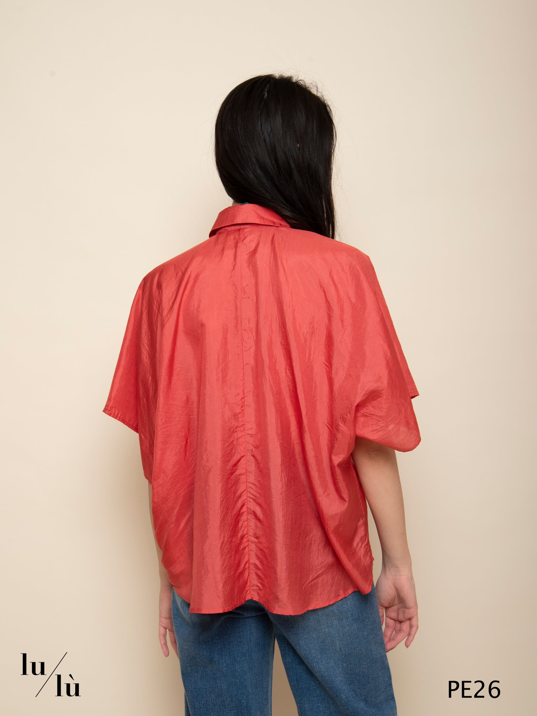 Brooklin - Camicia boxy in seta habutai