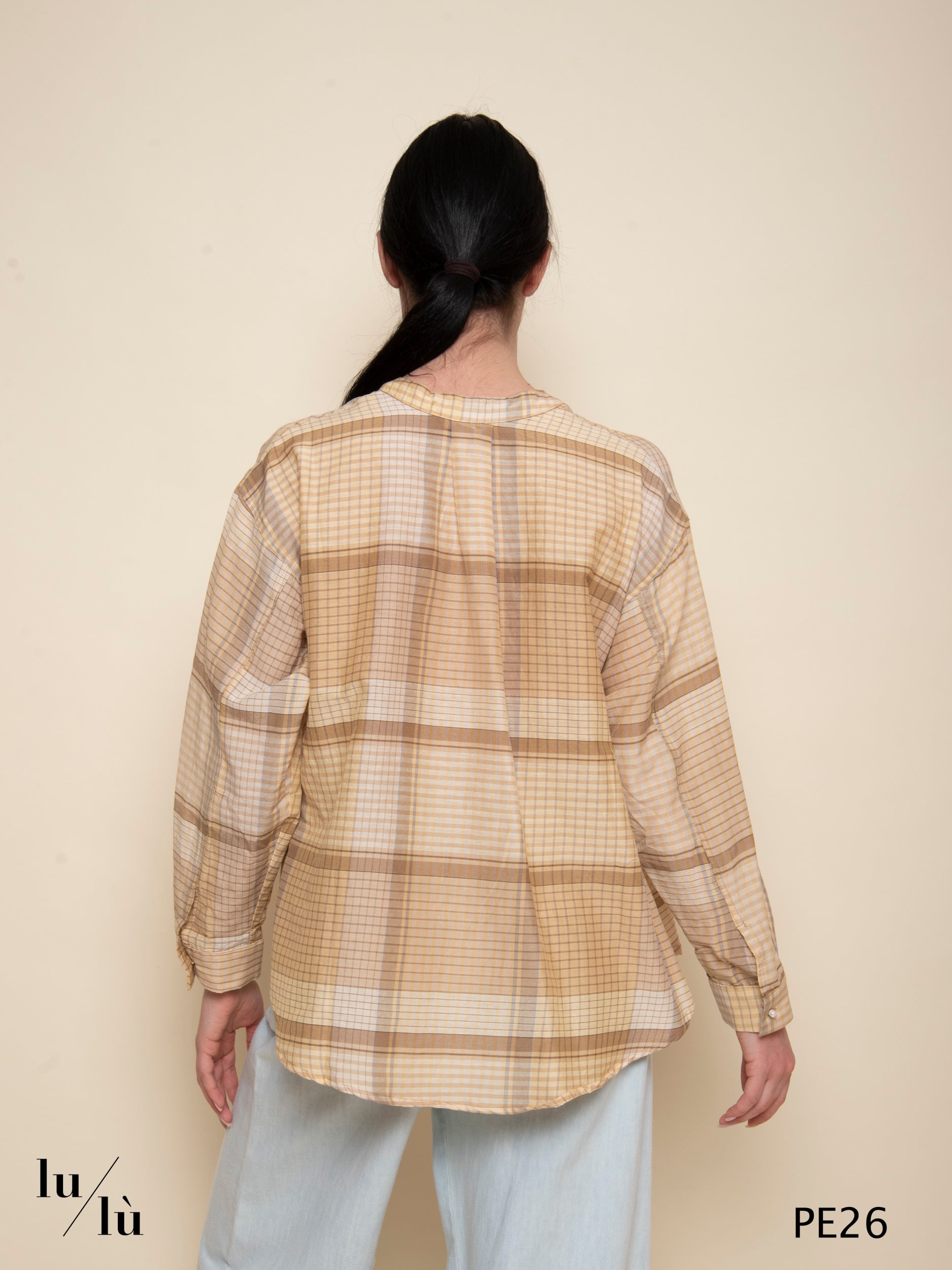 Kiliman - Blusa check cotone e seta