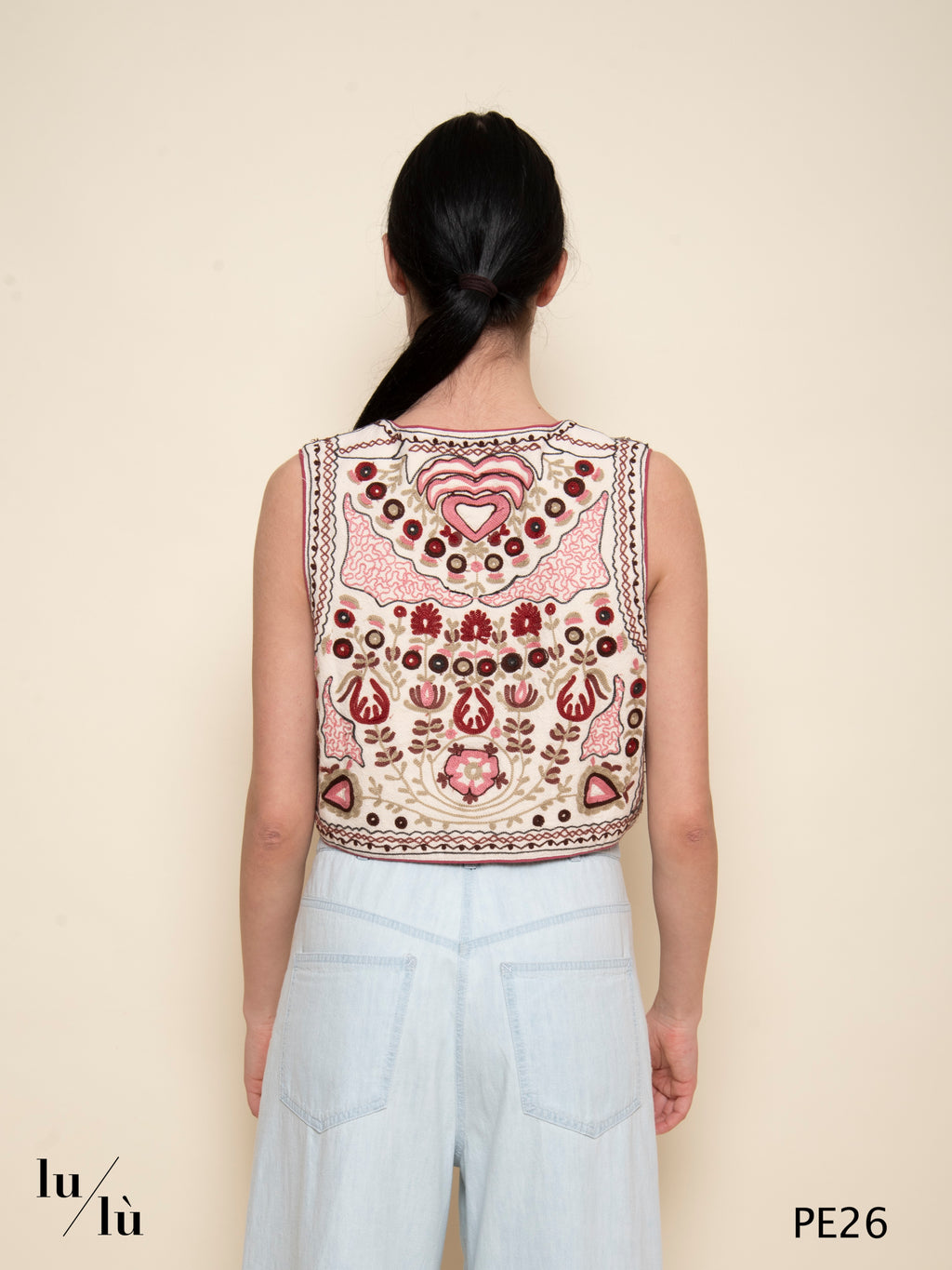 Lola - Gilet ricamato boho chic