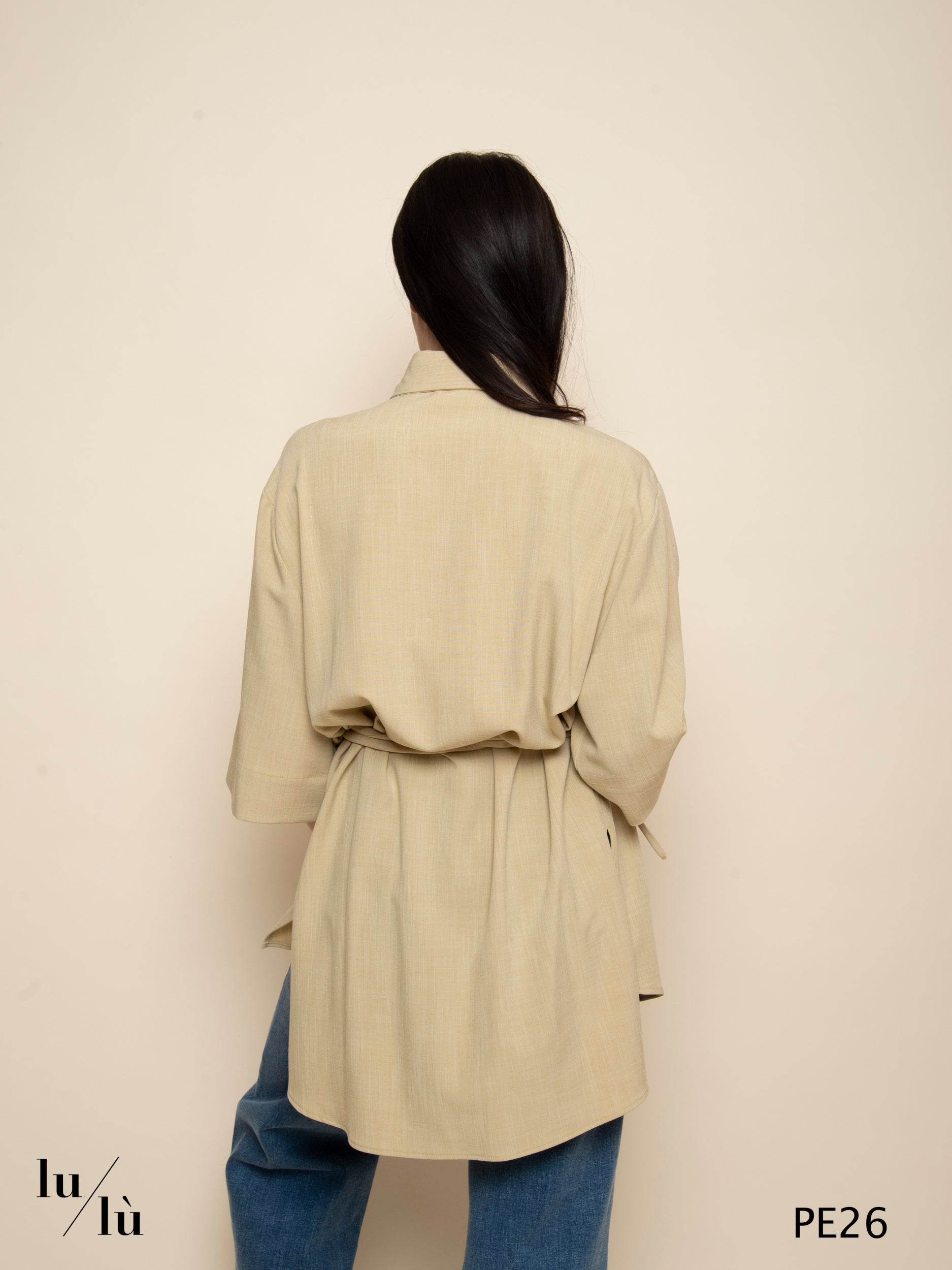 Malai - Blusa lunga con cintura