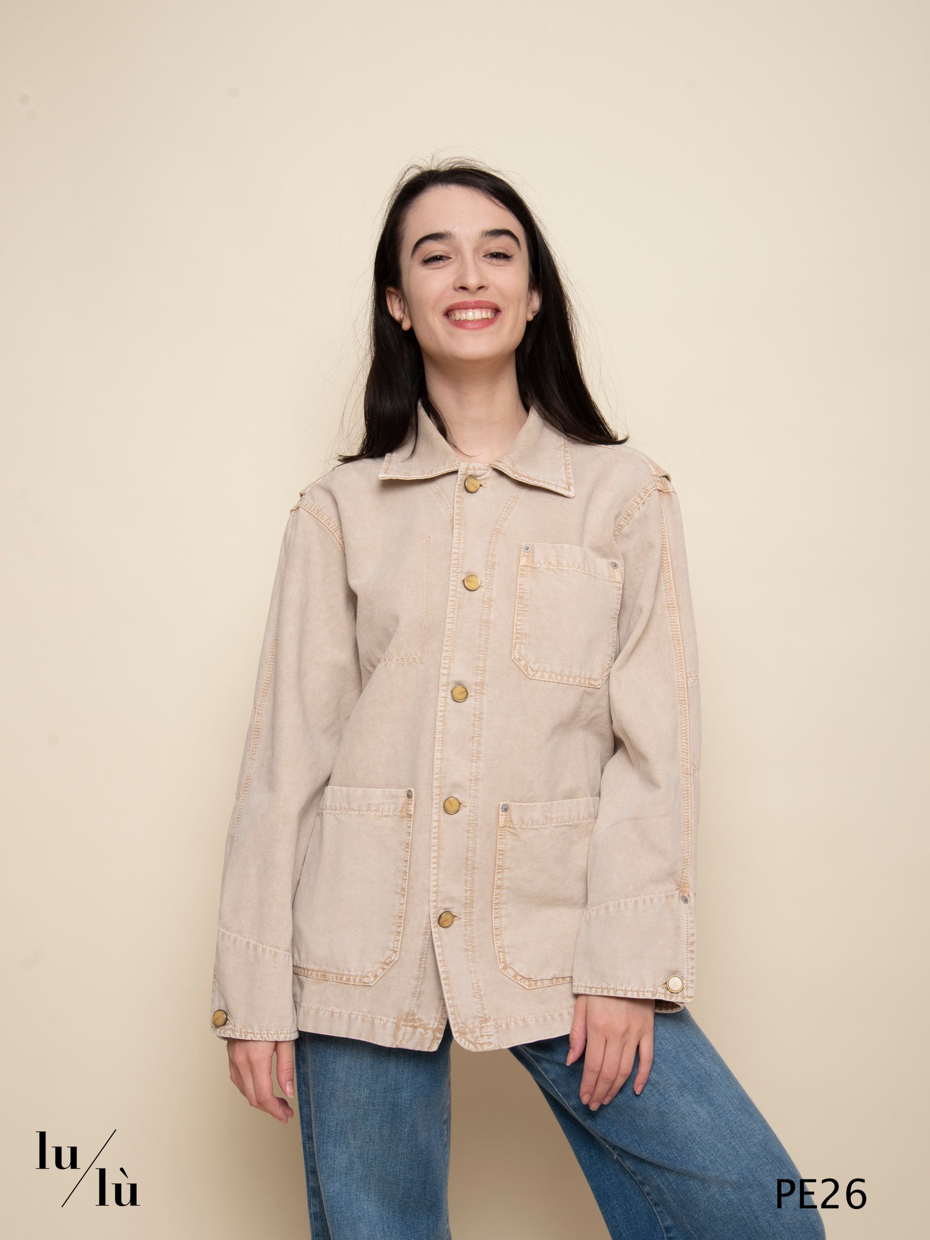 Valeriane - Overshirt in drill di cotone