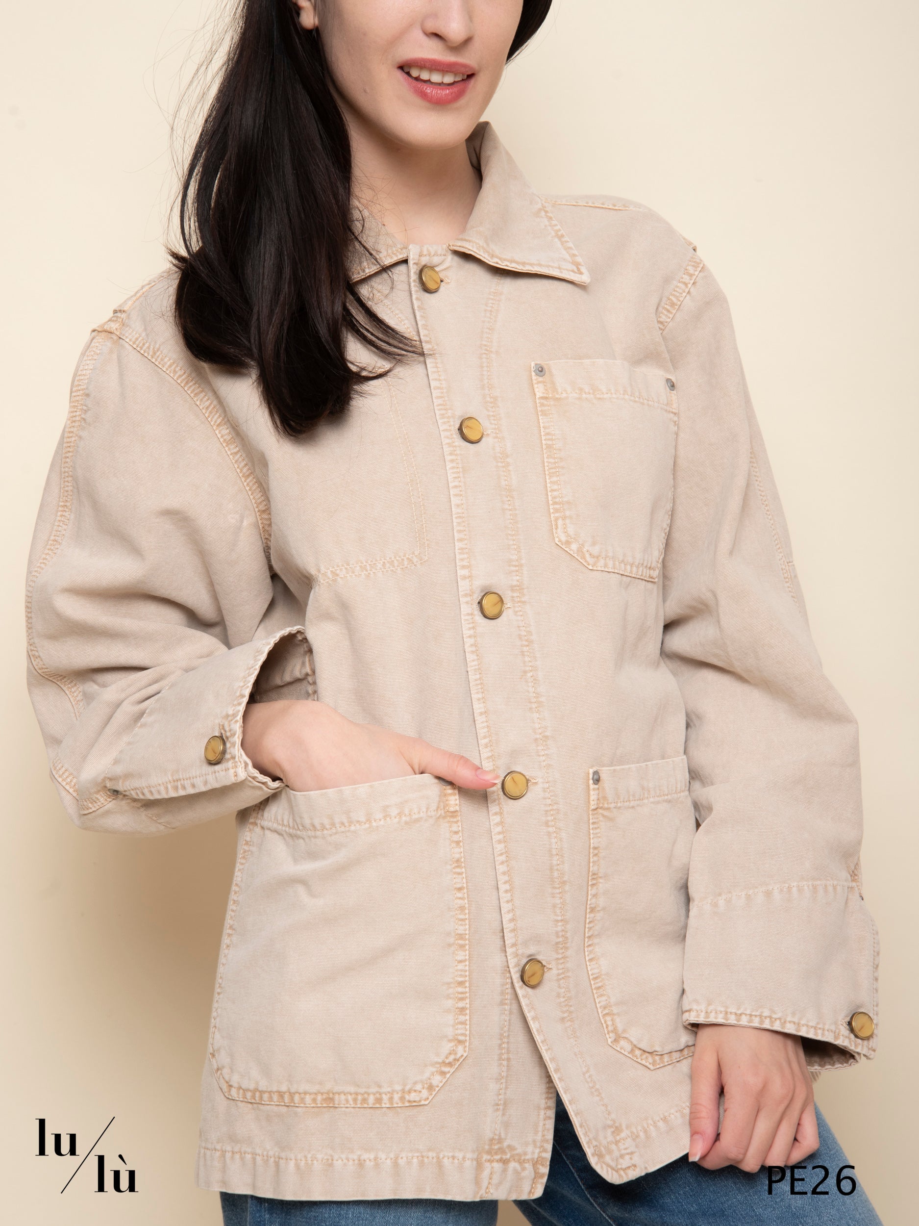 Valeriane - Overshirt in drill di cotone