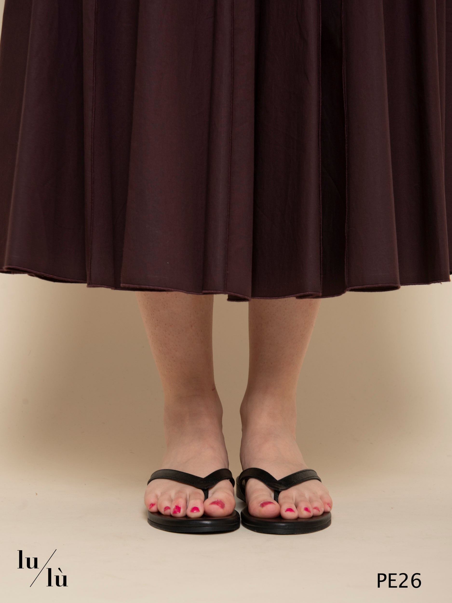 Hinemoa Nero - Infradito in pelle minimal