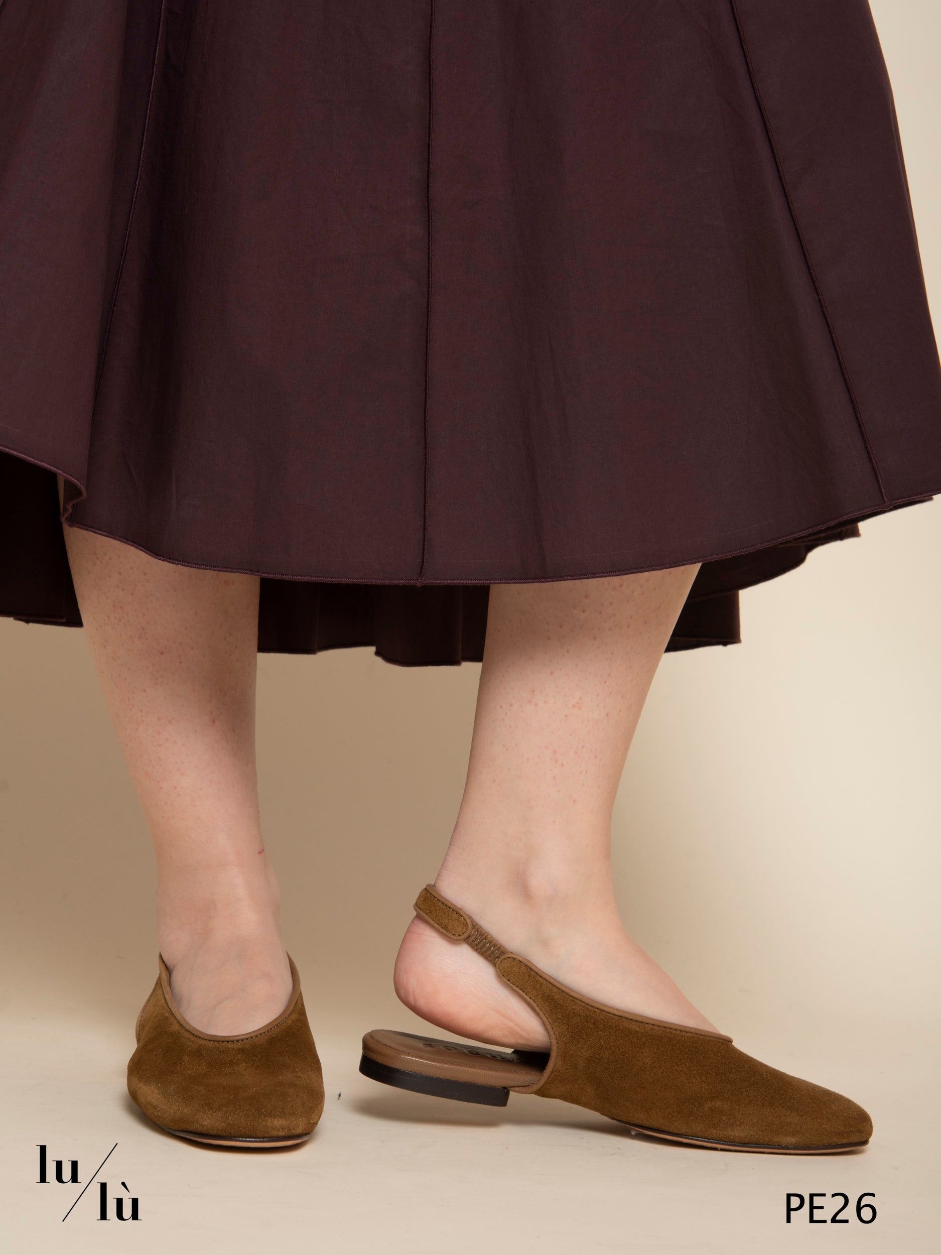 Hemmet Cuoio - Slingback in pelle scamosciata